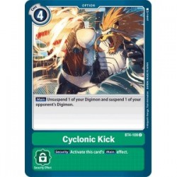 BT4-108 Cyclonic Kick Digimon Card Game TCG