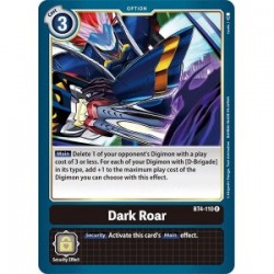 BT4-110 Dark Roar Digimon Card Game TCG