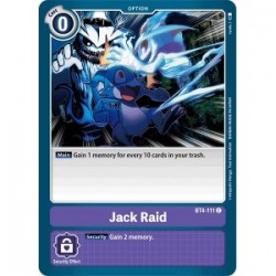 BT4-111 Jack Raid Digimon Card Game TCG