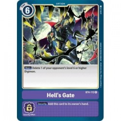 BT4-112 Hell's Gate Digimon Card Game TCG