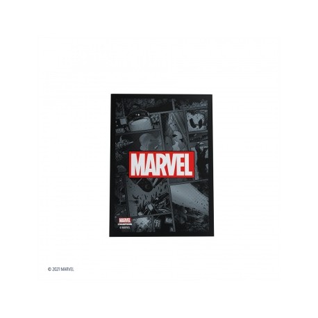 Sachet de 50 protèges carte taille standard Marvel Champions Art Sleeves - Marvel Noir - Gamegenic