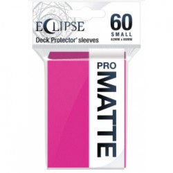 60 Protèges Cartes Pro Matte Eclipse Small - Rose Vif - Ultra Pro