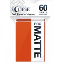 60 Protèges Cartes Pro Matte Eclipse Small - Orange Citrouille - Ultra Pro