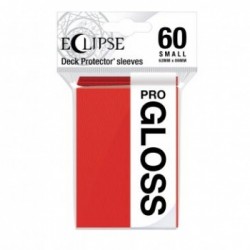60 Protèges Cartes Gloss Eclipse Small - Rouge Pomme - Ultra Pro