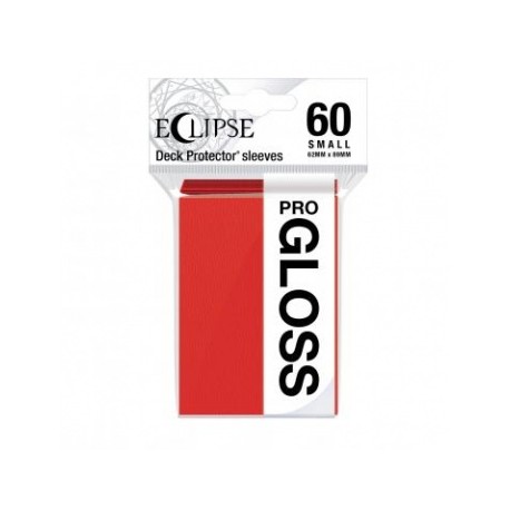 60 Protèges Cartes Gloss Eclipse Small - Rouge Pomme - Ultra Pro