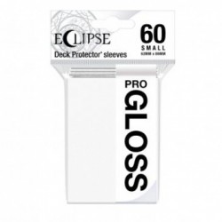 60 Protèges Cartes Gloss Eclipse Small - Blanc Arctique - Ultra Pro