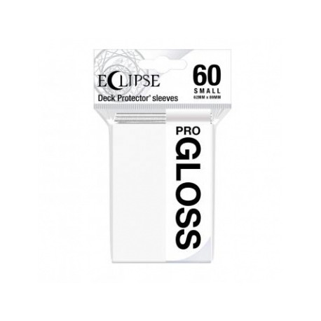 60 Protèges Cartes Gloss Eclipse Small - Blanc Arctique - Ultra Pro