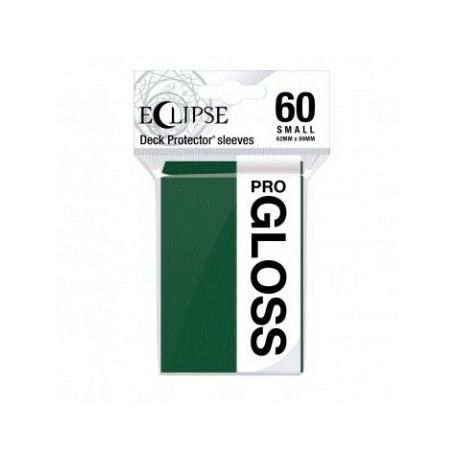 60 Protèges Cartes Gloss Eclipse Small - Vert Forêt - Ultra Pro
