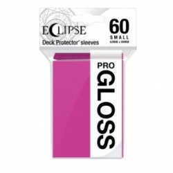 60 Protèges Cartes Gloss Eclipse Small - Rose Vif - Ultra Pro
