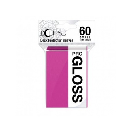 60 Protèges Cartes Gloss Eclipse Small - Rose Vif - Ultra Pro