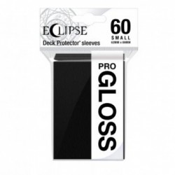 60 Protèges Cartes Gloss Eclipse Small - Noir de Jais - Ultra Pro