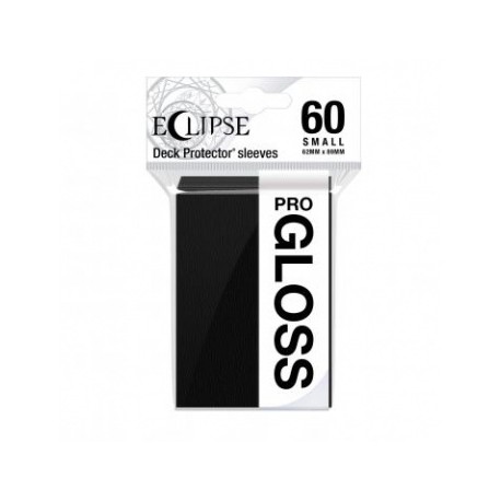 60 Protèges Cartes Gloss Eclipse Small - Noir de Jais - Ultra Pro