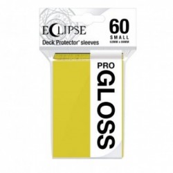 60 Protèges Cartes Gloss Eclipse Small - Jaune Citron - Ultra Pro