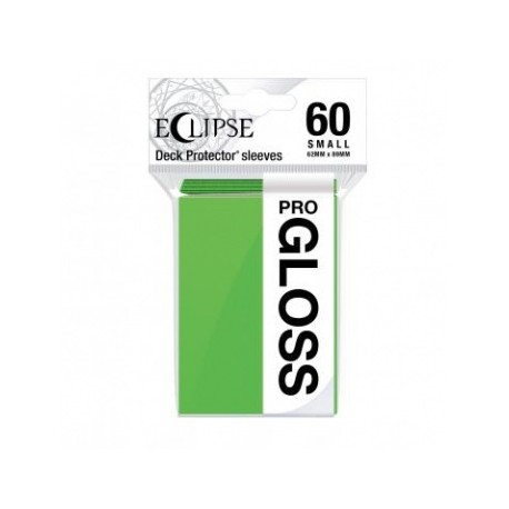 60 Protèges Cartes Gloss Eclipse Small - Vert Citron - Ultra Pro