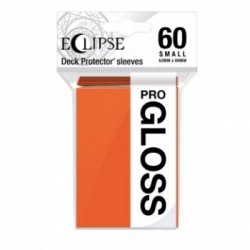 60 Protèges Cartes Gloss Eclipse Small - Orange Citrouille - Ultra Pro