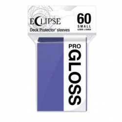 60 Protèges Cartes Gloss Eclipse Small - Violet Royal - Ultra Pro