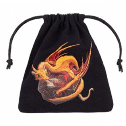 Bourse - Dragon Black & Adorable Dice Bag
