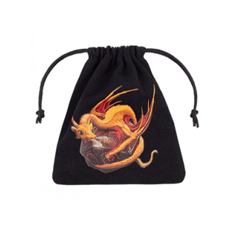 Bourse - Dragon Black &amp; Adorable Dice Bag