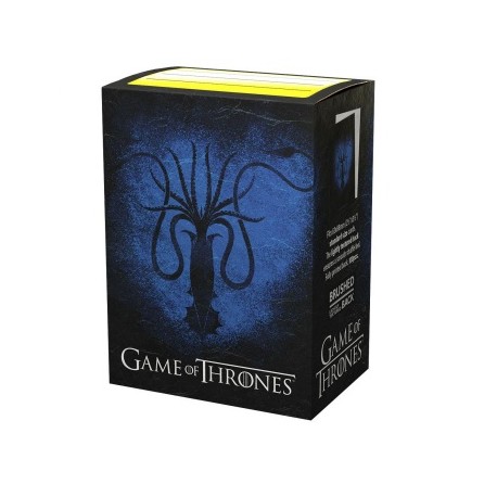 100 Protèges cartes Game of Thrones - Maison Greyjoy - Art Sleeves Dragon Shield