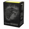 100 Protèges cartes Game of Thrones - Maison Stark - Art Sleeves Dragon Shield