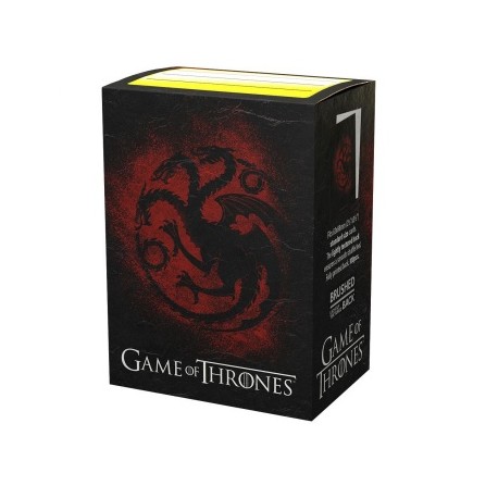 100 Protèges cartes Game of Thrones - Maison Targaryen - Art Sleeves Dragon Shield