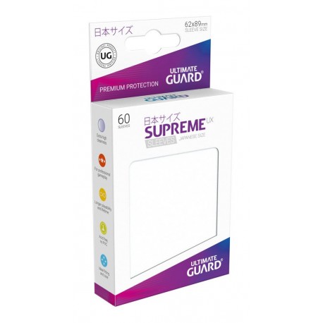 60 Protèges Cartes Supreme UX Sleeves format japonais Frosted - Ultimate Guard