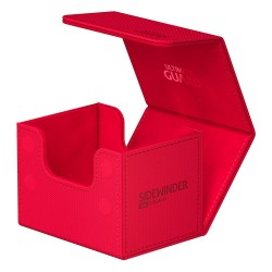 Sidewinder 100 Cartes XenoSkin Monocouleur - Rouge - Ultimate Guard