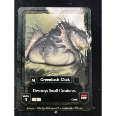 Greenback Chak VO - Carte Guardians CCG