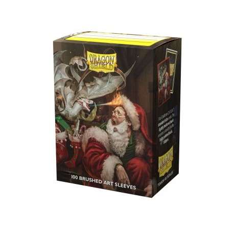 100 Protèges cartes - Christmas Dragon 2021 - Brushed Art Sleeves Dragon Shield
