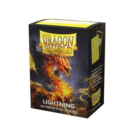 100 Protèges cartes Dual Matte - Lightning - Ailia Dragon Shield