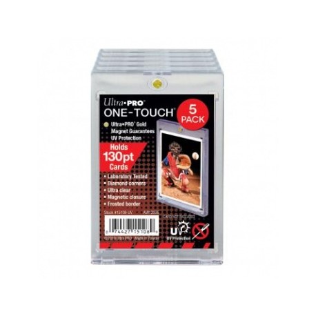 Lot de 5 Toploader UV One Touch Magnetic 130PT - Ultra Pro