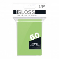 60 Protèges Cartes Gloss Small - Vert Citron - Ultra Pro