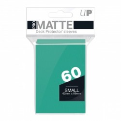 60 Protèges Cartes Pro Matte Small - Aqua - Ultra Pro
