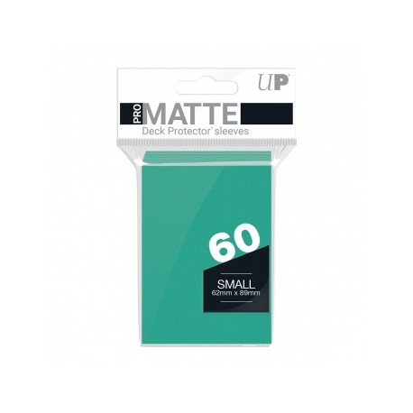 60 Protèges Cartes Pro Matte Small - Aqua - Ultra Pro