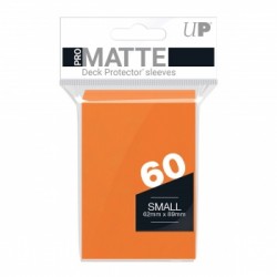 60 Protèges Cartes Pro Matte Small - Orange - Ultra Pro