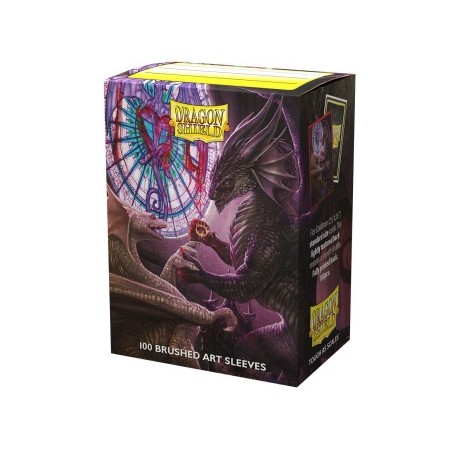 100 Protèges cartes - Valentine Dragon 2022 - Brushed Art Sleeves Dragon Shield