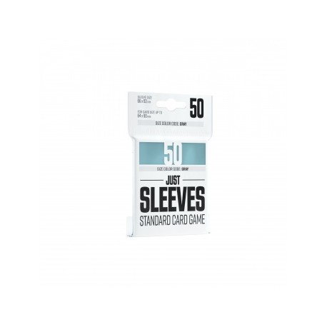 Sachet de 50 protèges cartes - Just Sleeves - Standard 66 x 91 mm - Transparent - Gamegenic
