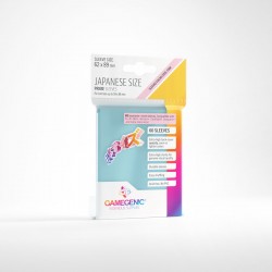 Sachet de 60 protèges cartes Taille Japonaise 62 x 89 mm - Transparent Prime - Gamegenic