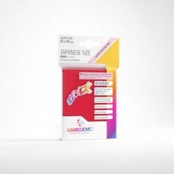 Sachet de 60 protèges cartes Taille Japonaise 62 x 89 mm - Rouge Prime - Gamegenic