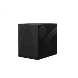 Deckbox Double Shell 150+ cartes - Noir Ombre/Noir - Dragon Shield