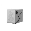 Deckbox Double Shell 150+ cartes - Blanc Cendré/Noir - Dragon Shield