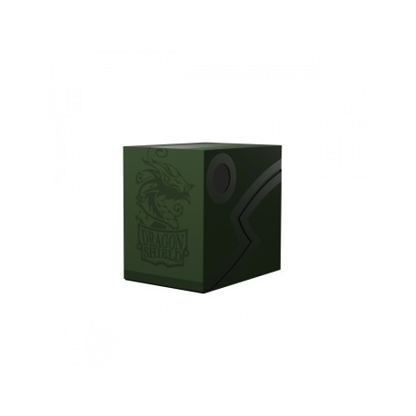 Deckbox Double Shell 150+ cartes - Vert Forêt/Noir - Dragon Shield