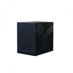 Deckbox Double Shell 150+ cartes - Bleu Nuit/Noir - Dragon Shield