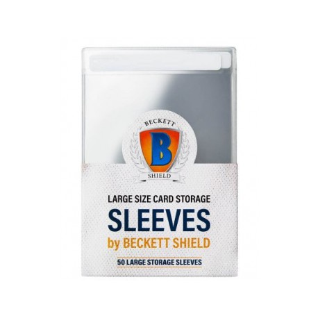 50 Protèges Cartes Large Storage Sleeves - Beckett Shield