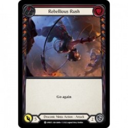 Rainbow Foil - Rebellious Rush (Red) - Flesh And Blood TCG