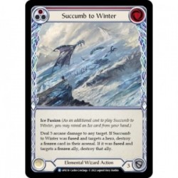 Succumb to Winter (Red) - Flesh And Blood TCG