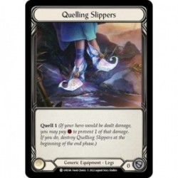 Rainbow Foil - Quelling Slippers - Flesh And Blood TCG