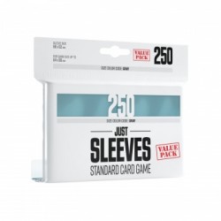 Sachet de 250 protèges cartes - Just Sleeves - Standard 66 x 92 mm - Transparent - Gamegenic