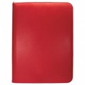 Portfolio zippé 9 cases Vivid - Rouge - Ultra Pro