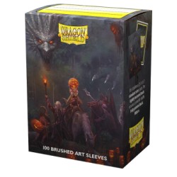 100 Protèges cartes - Halloween Dragon 2022 - Brushed Art Sleeves Dragon Shield